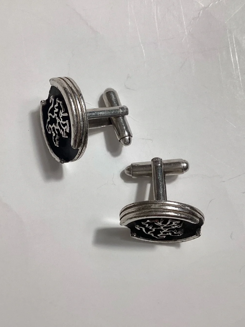 Lion Rampant Cufflinks Heraldic Crest Jewelry